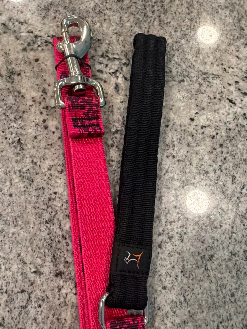 Dog Leash Lupine Pink and Black Handle Durable Walking Lead 6 Foot Plum Blossom